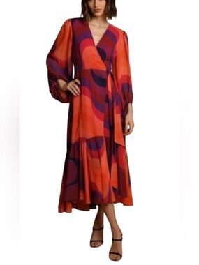Hutch Robin Wrap Dress Size Large